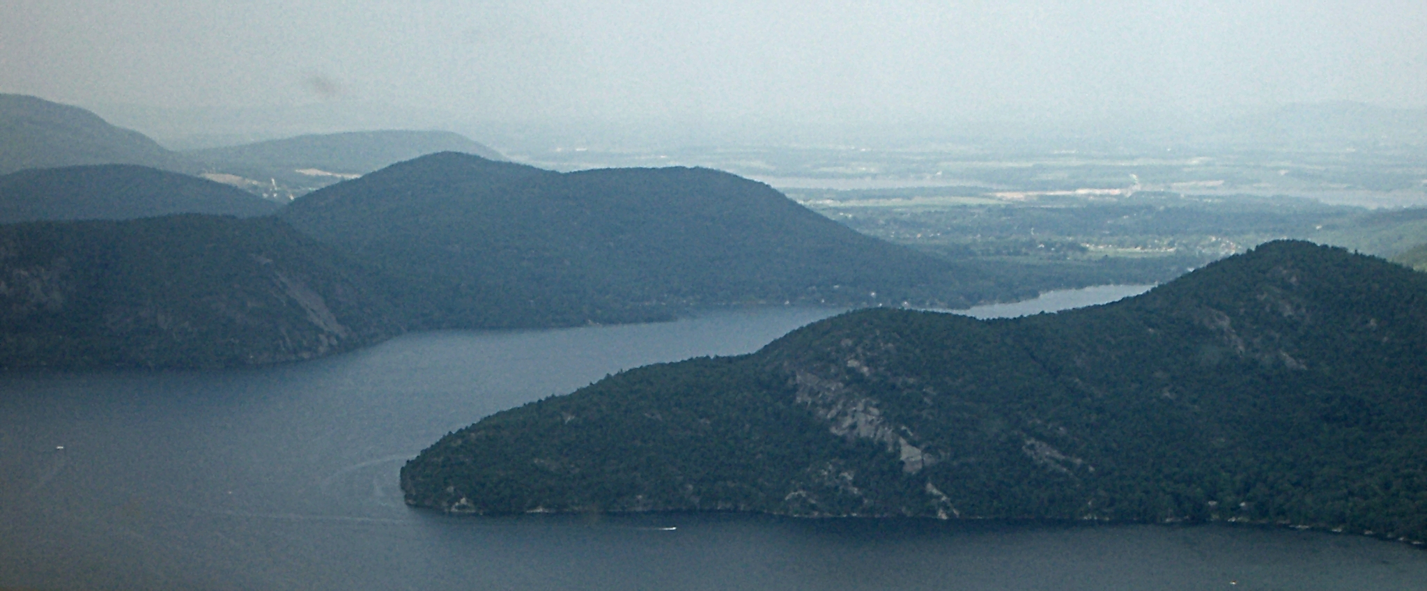 Anthony's Nose promontory rising from Lake George