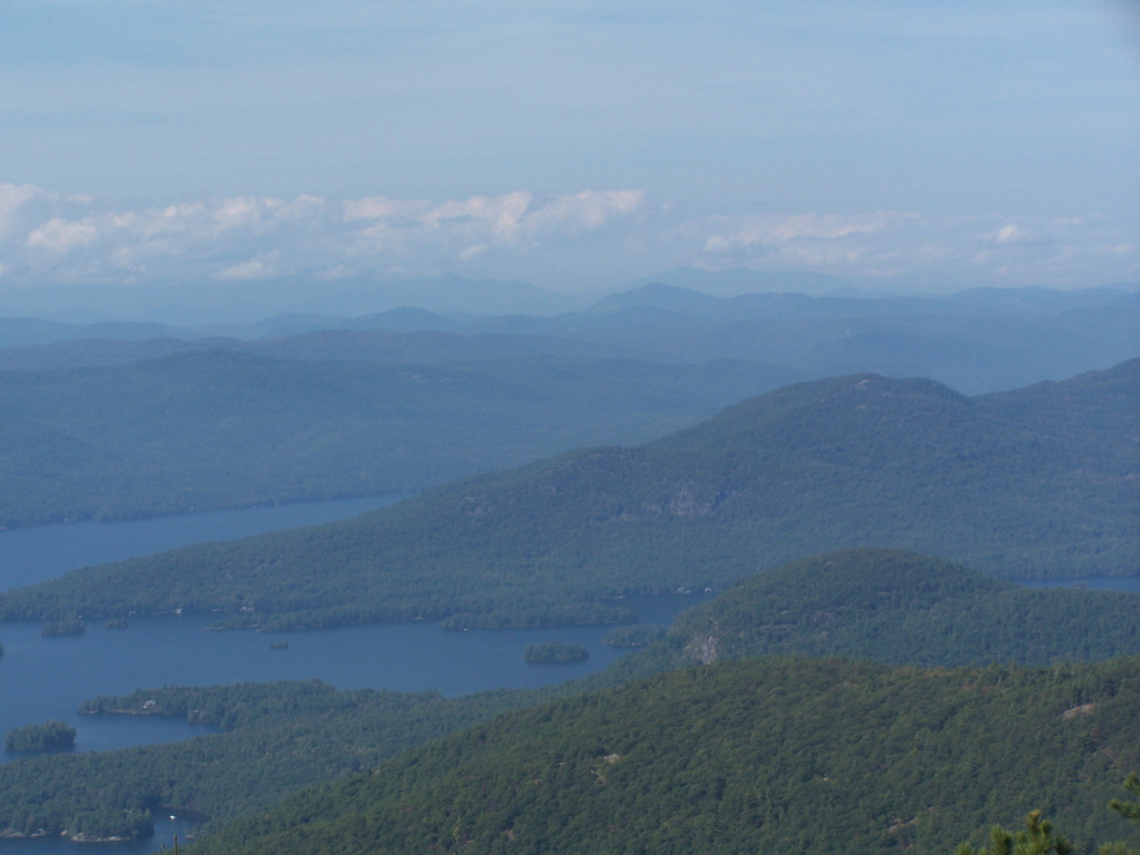 View east from Tongue Mountain across Lake Champlain toward the Green Mountains