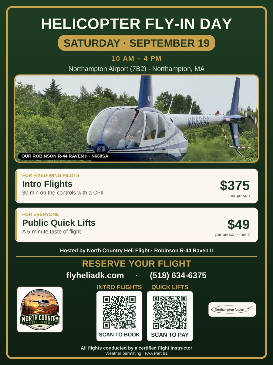 Northampton Fly-In Day poster β Sept 19
